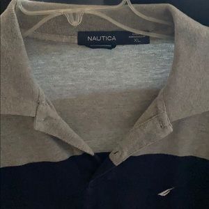 Long sleeve nautical collared shirt